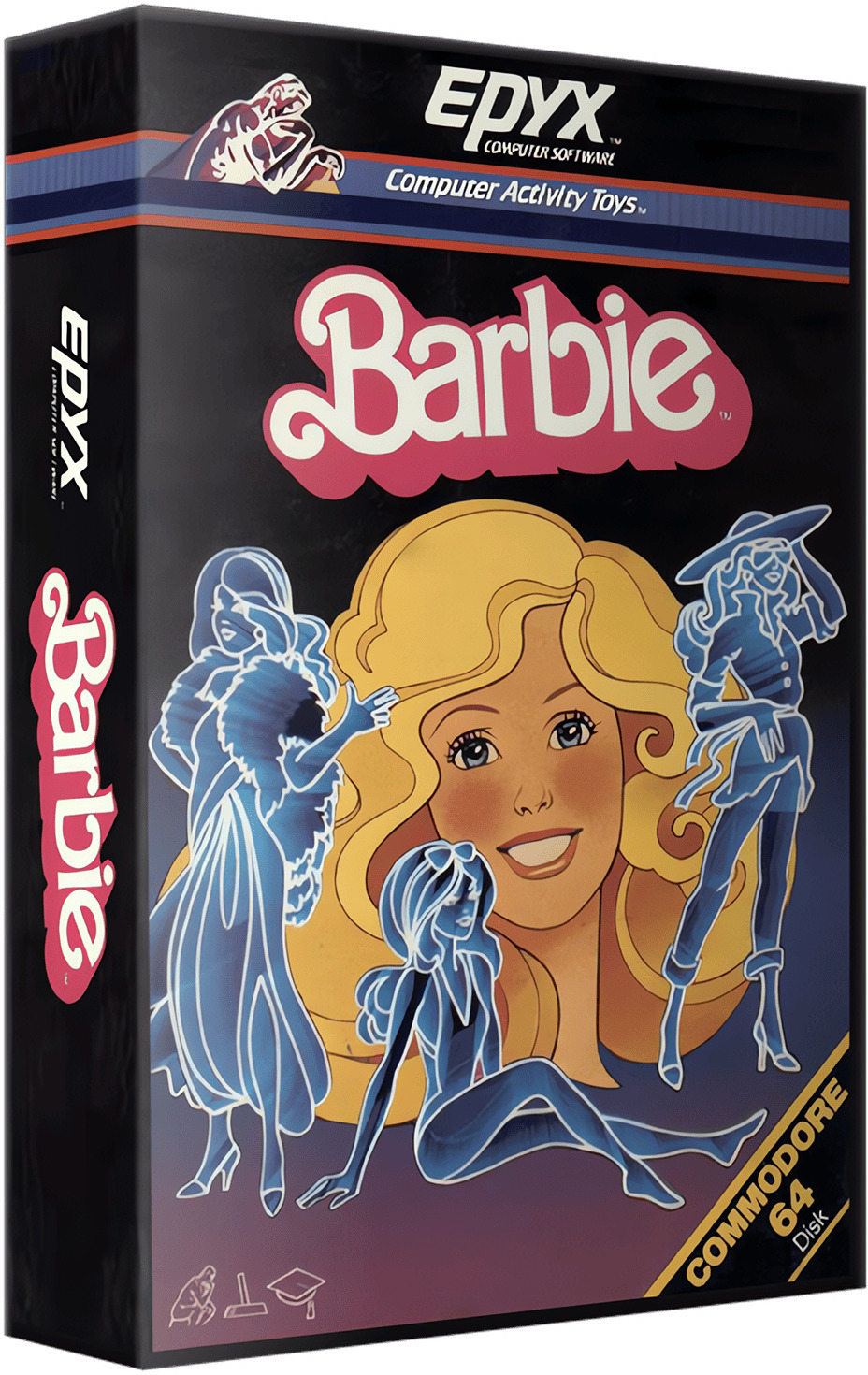 Обложка игры Barbie для Commodore 64