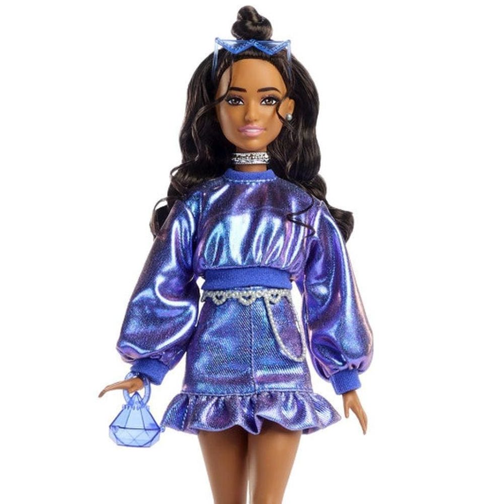 barbie кукула в металлическом синем стиле Делюкс JFp42 1